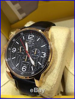 20135 Invicta Men's 46mm I Force Lefty Quartz Chronograph Leather Strap Watch