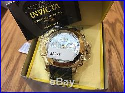 22278 nvicta 54mm Man of War Quartz Chronog Mother-of-Pearl Silicone Strap Watch