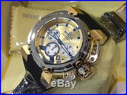 22441 Invicta 46mm Mens X-Wing Quartz Chronograph Black Silicone Strap Watch