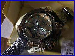 22441 Invicta 46mm Mens X-Wing Quartz Chronograph Black Silicone Strap Watch