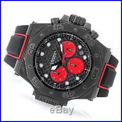 23107 Invicta Akula Men's 58mm Quartz Chronograph Black Silicone Strap Watch