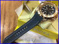 23732 Invicta Pro Diver Quartz 52mm Men's Grey Dial Gold-Plated Case Strap Watch