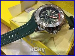 23738 Invicta Pro Diver 52mm Men's Quartz Green Dial Polyurethane Strap Watch