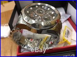 23886 Invicta Venom 53mm Mens Quartz Chronograph Black Dial SS Bracelet Watch