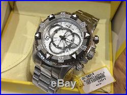 24262 Invicta Men's 52mm Excursion Quartz Chronograph Silver Dial Bracelet Watch