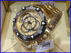 24266 Invicta Men's 52mm Excursion Quartz Chronograph Gold-Plated Bracelet Watch