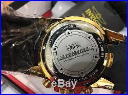 24273 Invicta Excursion 52mm Men's Quartz Multifunction 18KT GP Case Strap Watch