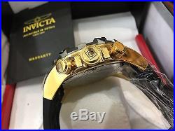 24276 Invicta Excursion 52mm Mens Quartz Chronograph Gold Dial Strap Watch Color