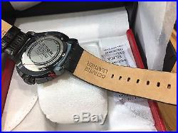 24440 Invicta Bolt Mens 52mm Quartz Chronograph Black Dial Leather Strap Watch