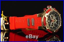 25684 Invicta Men's MARVEL IRON MAN Chronograph GoldTone S. Steel Silicone Watch