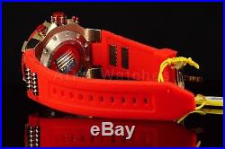 25684 Invicta Men's MARVEL IRON MAN Chronograph GoldTone S. Steel Silicone Watch