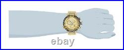 30545 Invicta Herc Quartz Chronograph Mens 53mm Case Gold Dial SS Bracelet Watch