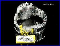 50MM Invicta Men's Skull Quartz Chronograph Black Dial Two Tone Bracelet Watch