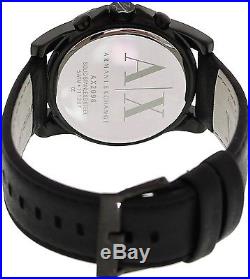 Armani Exchange Men's AX2098 Black Leather Quartz Fashion Watch
