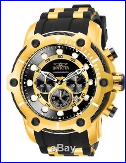 Authentic Invicta Bolt Men's Watch Stainless Steel Gold Black Chronograph