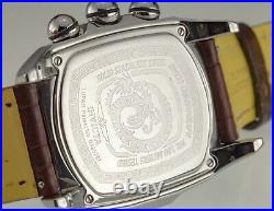 INVICTA 2097 Lupah Dragon Leather Watch Silver Dial 43 mm