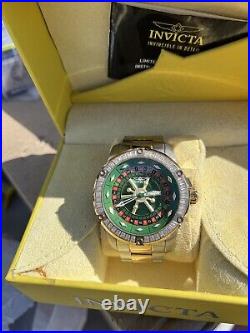 INVICTA 28713 Specialty Casino Automatic Roulette Analog Green Series