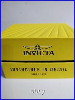 INVICTA Coalition Forces Mens Military Watch 4Time Zone Silicone Black/Gold 50mm