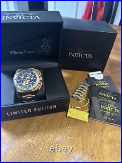 INVICTA Disney Limited Edition Mickey Mouse Chronograph Blue Dial Men's Watch