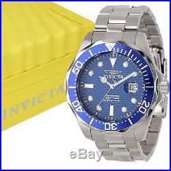 INVICTA Men's 12563 Pro Diver Blue Carbon Fiber Dial Stainless Steel Watch