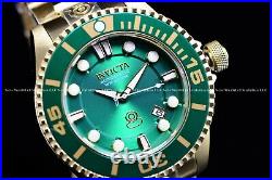 INVICTA Mens 47mm Grand Diver Gen 2 Automatic Gold Green Dial 300M SS Watch
