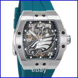 INVICTA Mens NFL Philadelphia Eagles Automatic Watch S1 Diablo Teal Silicone