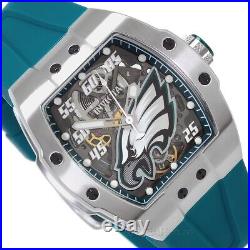 INVICTA Mens NFL Philadelphia Eagles Automatic Watch S1 Diablo Teal Silicone