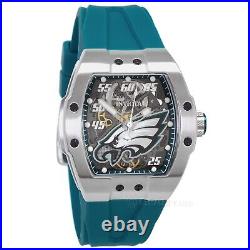 INVICTA Mens NFL Philadelphia Eagles Automatic Watch S1 Diablo Teal Silicone