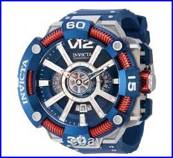 INVICTA S1 Rally Mens Blue Chronograph 63mm Watch 37662 NEW