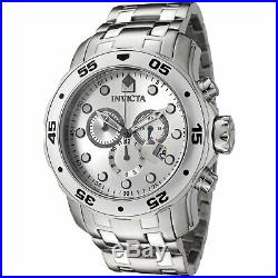 Invicta 0071 Men's Pro Diver SS Silver Dial Chronograph Watch