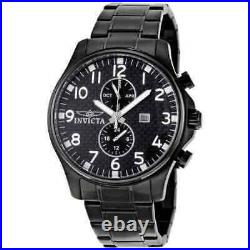 Invicta 0383 Black Dial Black Ion-Plated Men's Watch $695 MSRP