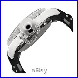 Invicta 1088 Men's Mechanical Skeleton Dial Black Rubber Watch