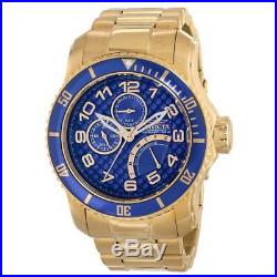 Invicta 15342 Men's Pro Diver Blue Dial Gold Plated Steel Watch