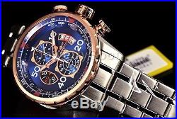 Invicta 17203 Men 48mm AVIATOR Tachymeter Chronograph Blue Dial Bracelet Watch