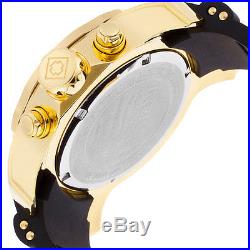 Invicta 17881 Men's Champagne Dial Gold Steel & Rubber Strap Watch