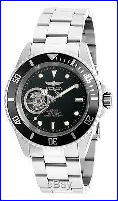 Invicta 20433 Men's Round Black Automatic Analog Stainless Steel Watch