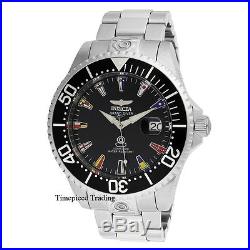 Invicta 21323 47mm Grand Diver International Automatic Black Dial SS Men's Watch