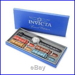 Invicta 21499 Men's Silver Dial Interchangeable Black Strap Watch