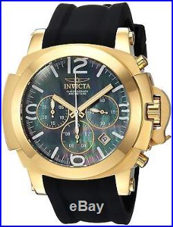 Invicta 22277 Coalition Forces Men's 48mm Gold-Tone Steel Black MOP Dial Watch