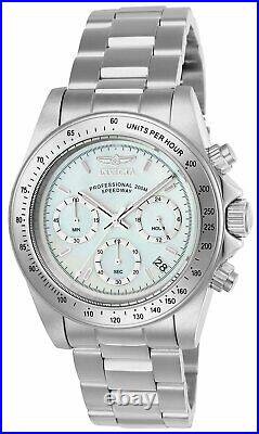 Invicta 24768 Mens Speedway White MOP Dial Chronograph Steel Bracelet Dive Watch