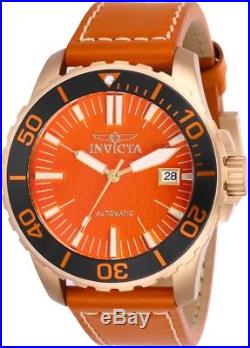 Invicta 25646 Pro Diver Men's 45mm Tin Bronze Rose-Tone Orange Dial Automatic