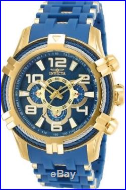 Invicta 25768 Bolt Men's 51mm Stainless Steel Gold-Tone Blue Dial Watch