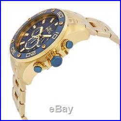 Invicta 26078 Men's Pro Diver Chronograph Quartz Blue Dial Watch