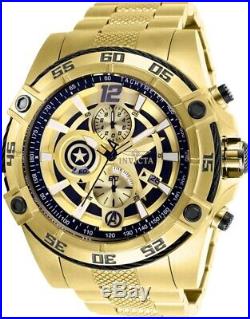 Invicta 26794 Marvel Men's 52mm Chronograph Gold-Tone Black/Gold Dial Watch