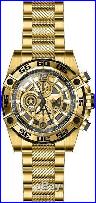 Invicta 26794 Marvel Men's 52mm Chronograph Gold-Tone Black/Gold Dial Watch