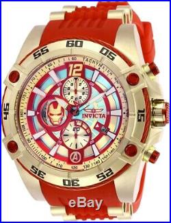 Invicta 26796 Marvel Men's 52mm Chronograph Gold-Tone Gold Dial Red Watch