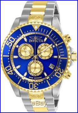 Invicta 26851 Pro Diver Men's 47mm Chronograph Two-Tone Steel Blue Dial Watch