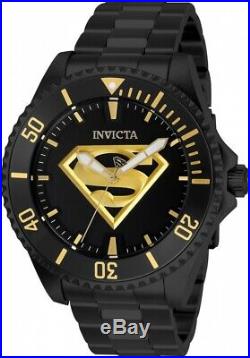 Invicta 26897 DC Comics Superman Men's 47mm Automatic Black-Tone Steel Watch