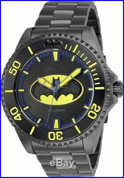 Invicta 26901 DC Comics Batman Men's 47mm Automatic Gunmetal-Tone Steel Watch