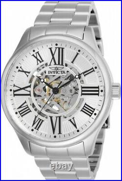 Invicta 27555 Men's 45mm Objet D Art Automatic Silver Dial Stainless Steel Watch